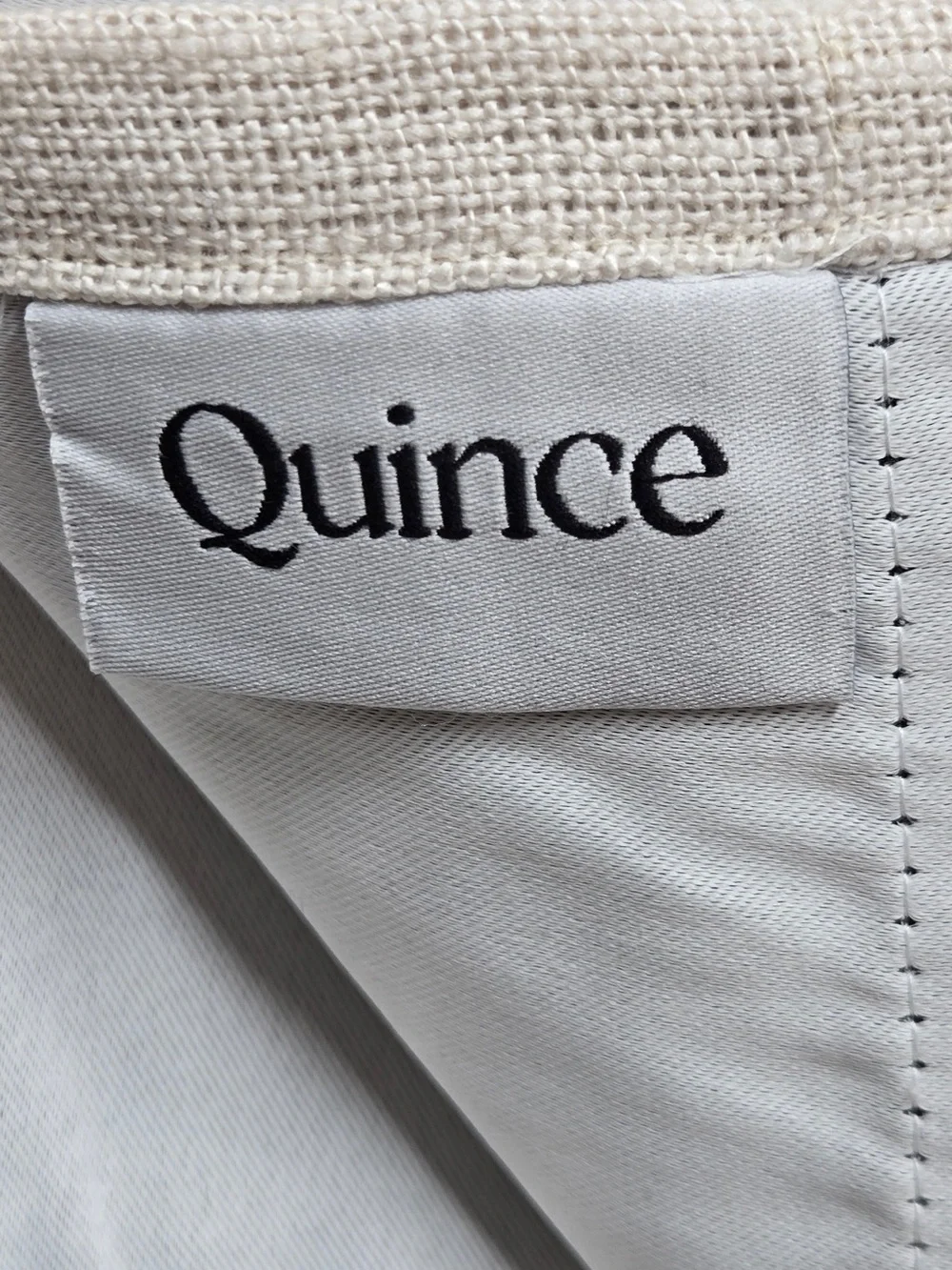 NWT QUINCE Set 2 48x84 Heavyweight European Linen Room Darkening Curtains 0131
